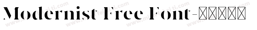 Modernist Free Font字体转换